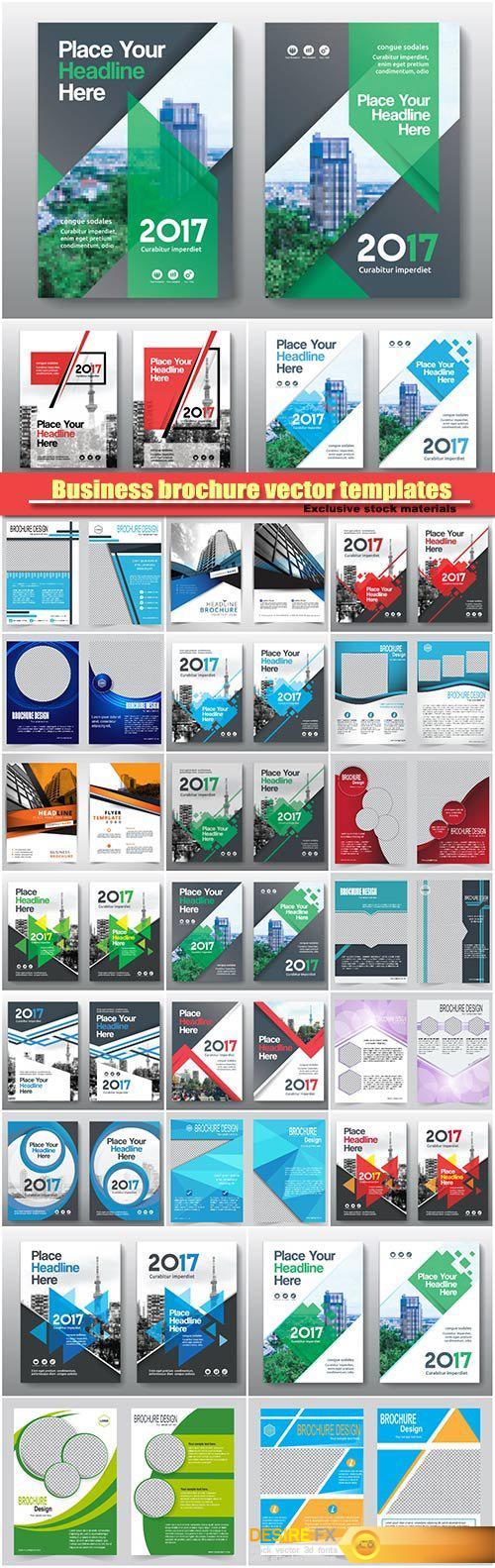 Business brochure vector, flyers templates