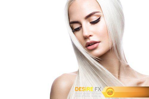 Beautiful blonde girl in move with a perfectly smooth hair - 8 UHQ JPEG