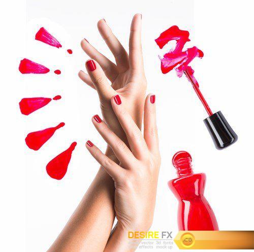 Beautiful female hands with red manicure - 15 UHQ JPEG