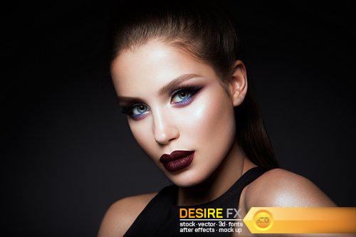 Beautiful girl with bright makeup and beautiful hairstyle - 9 UHQ JPEG