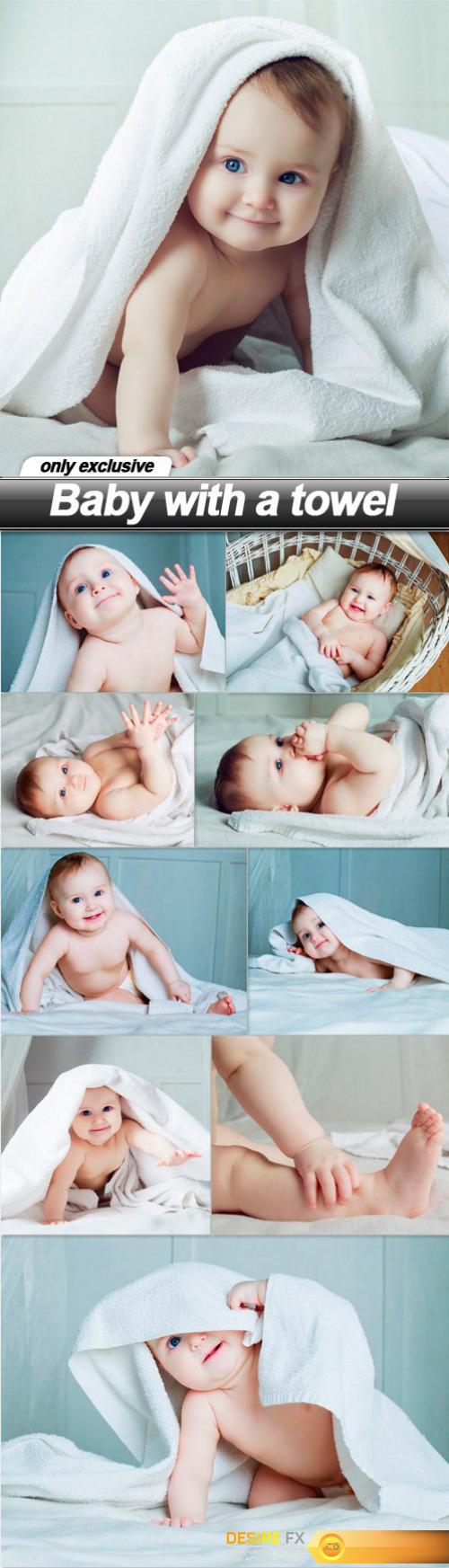 Baby with a towel - 10 UHQ JPEG