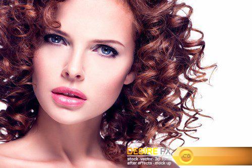 Beautiful young woman with red curly hair - 25 UHQ JPEG