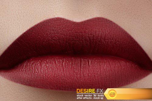 Beautiful female lips with natural makeup - 12 UHQ JPEG