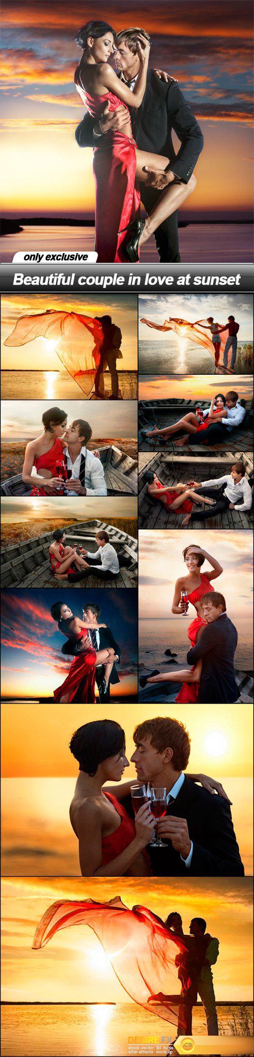 Beautiful couple in love at sunset - 11 UHQ JPEG