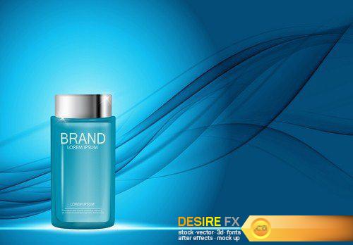 Design of cosmetic products for advertising 1 - 10 EPS