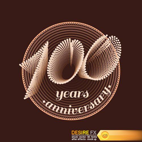 Anniversary set of vector logo - 25 EPS