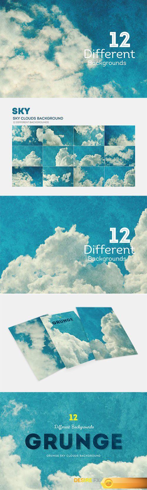 Grunge Sky Clouds Backgrounds