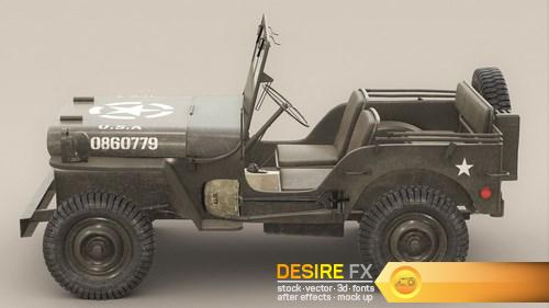 3D Model US Army Willys Jeep - B (12)