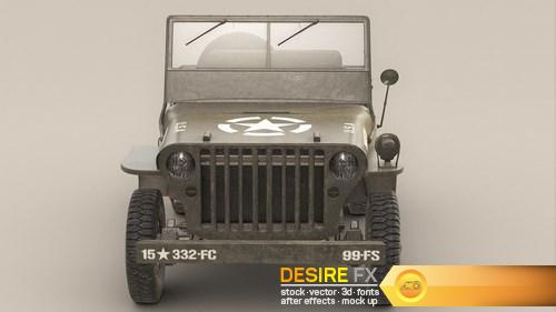 3D Model US Army Willys Jeep - B (13)