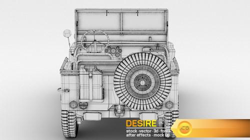 3D Model US Army Willys Jeep - B (18)