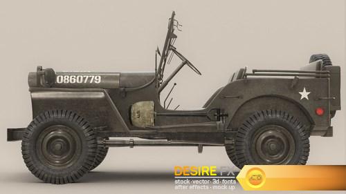 3D Model US Army Willys Jeep - B (7)