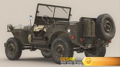 3D Model US Army Willys Jeep - B (8)