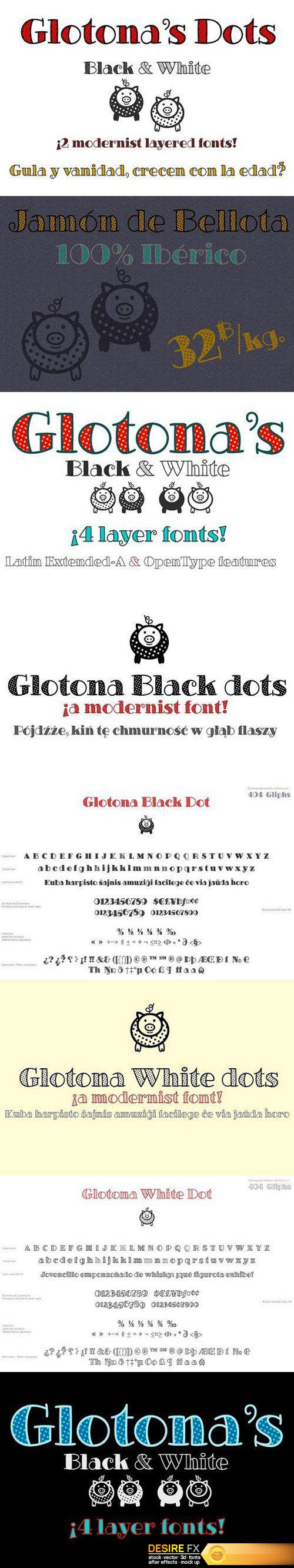 CM - Glotona Dots Script Font 1492000