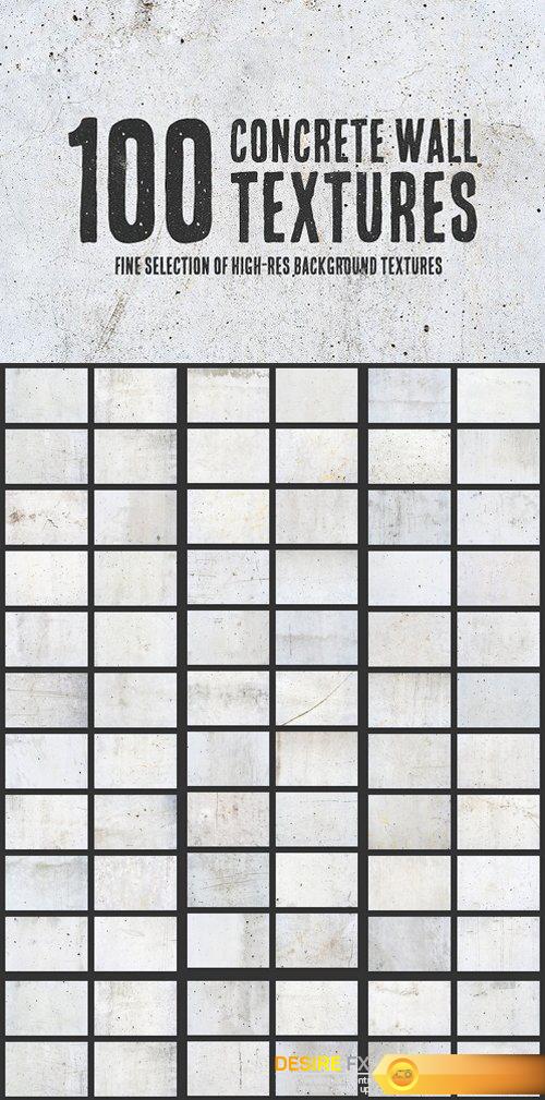 CM - 100 Concrete Wall Textures Bundle 1373002