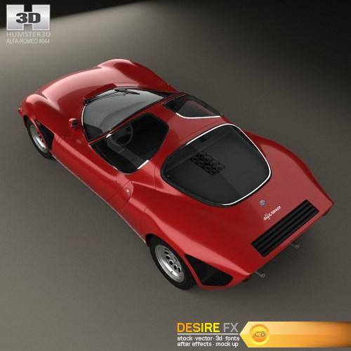 Alfa Romeo 33 Stradale 1967 3D Model (10)