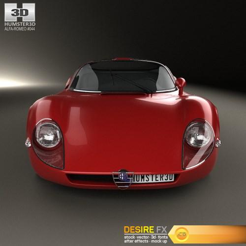 Alfa Romeo 33 Stradale 1967 3D Model (11)
