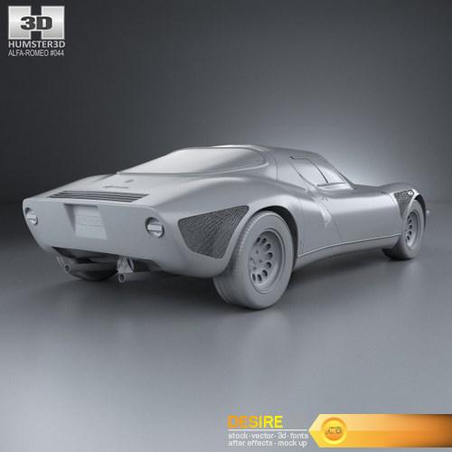 Alfa Romeo 33 Stradale 1967 3D Model (13)