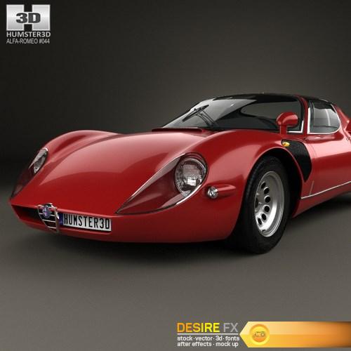 Alfa Romeo 33 Stradale 1967 3D Model (7)