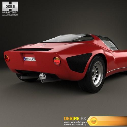 Alfa Romeo 33 Stradale 1967 3D Model (8)
