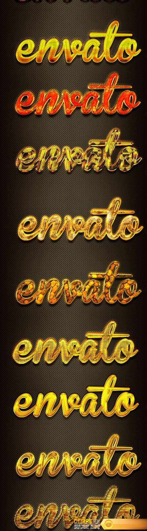 12 Photoshop GOLD Text Effect Styles Vol 26 20167018