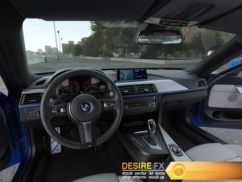 BMW 4 Series Coupe M Sport 2014 3D Model (11)