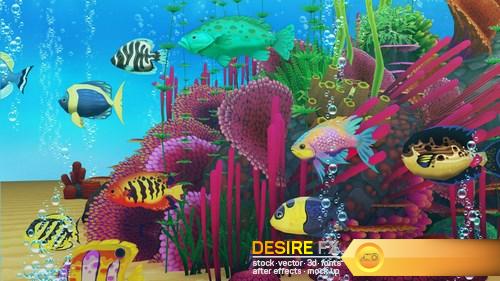 Coral Forest - Seaweed Valley VR AR low-poly 3D Model (15)