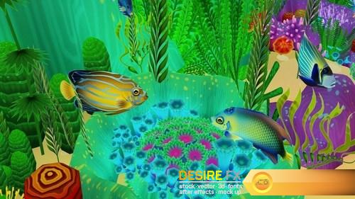 Coral Forest - Seaweed Valley VR AR low-poly 3D Model (20)
