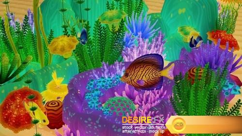 Coral Forest - Seaweed Valley VR AR low-poly 3D Model (4)