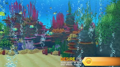 Coral Forest - Seaweed Valley VR AR low-poly 3D Model (6)