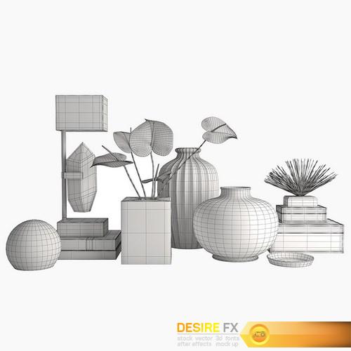 Decorative set 3D Model (4)