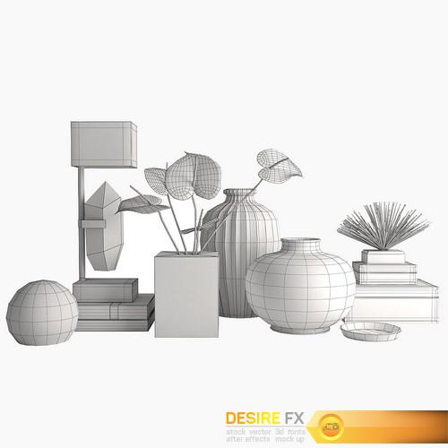 Decorative set 3D Model (6)