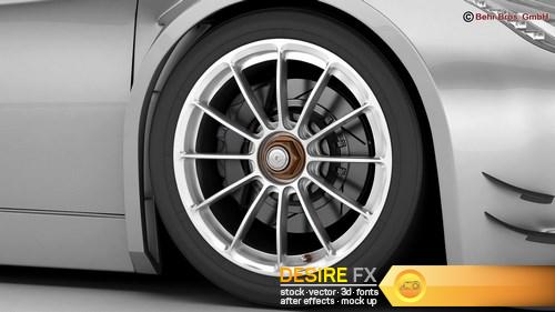 Generic Sports Car GT3 3D Model (11)