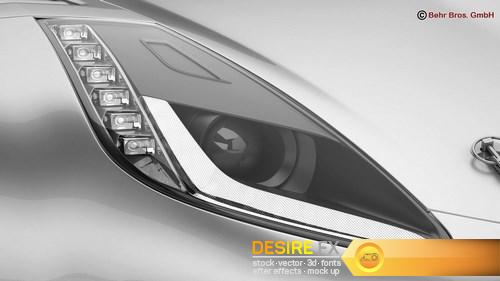 Generic Sports Car GT3 3D Model (13)