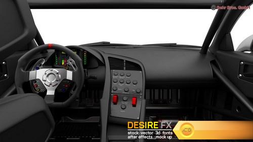 Generic Sports Car GT3 3D Model (16)