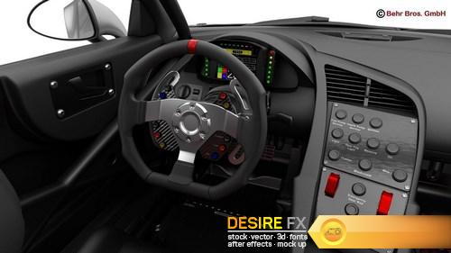 Generic Sports Car GT3 3D Model (20)