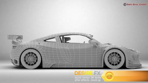 Generic Sports Car GT3 3D Model (23)
