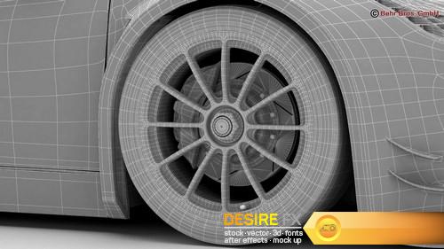 Generic Sports Car GT3 3D Model (25)
