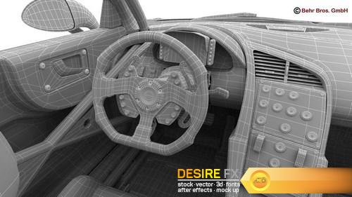 Generic Sports Car GT3 3D Model (32)