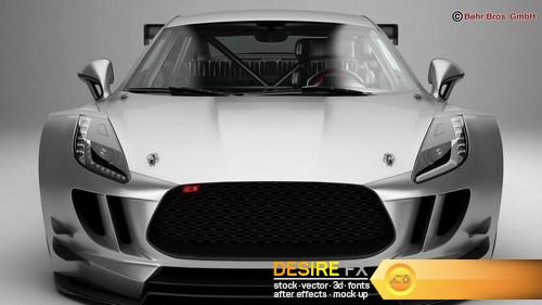 Generic Sports Car GT3 3D Model (7)