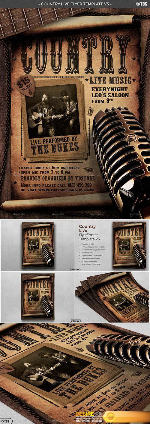 Country Live Flyer Template V5