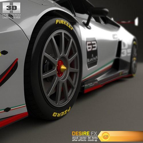 Lamborghini Huracan Trofeo 2014 3D Model (10)