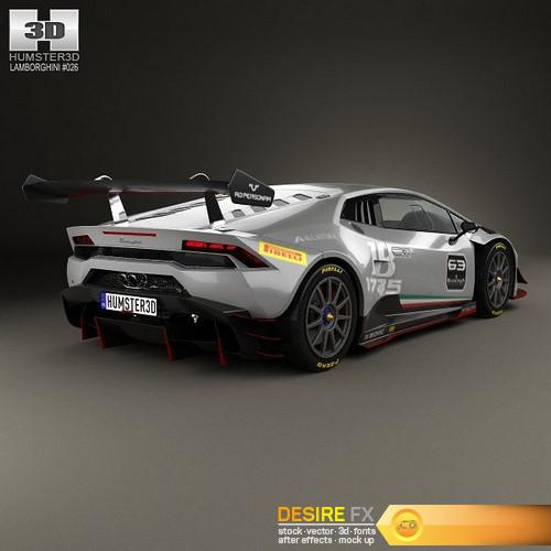 Lamborghini Huracan Trofeo 2014 3D Model (4)
