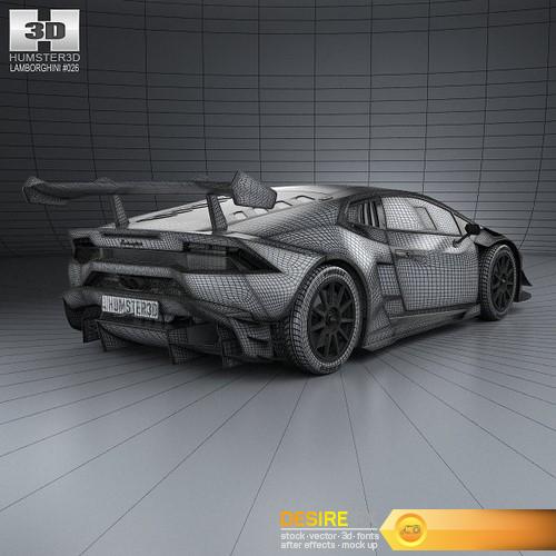 Lamborghini Huracan Trofeo 2014 3D Model (6)