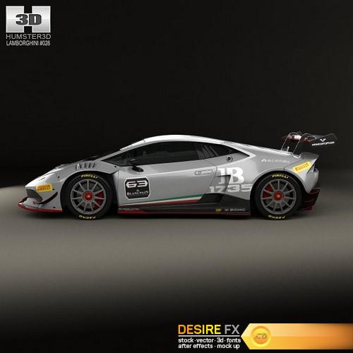 Lamborghini Huracan Trofeo 2014 3D Model (7)