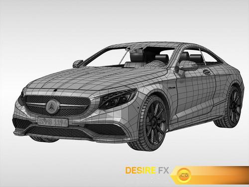 Mercedes Benz S63 AMG Coupe 2015 3D Model (13)