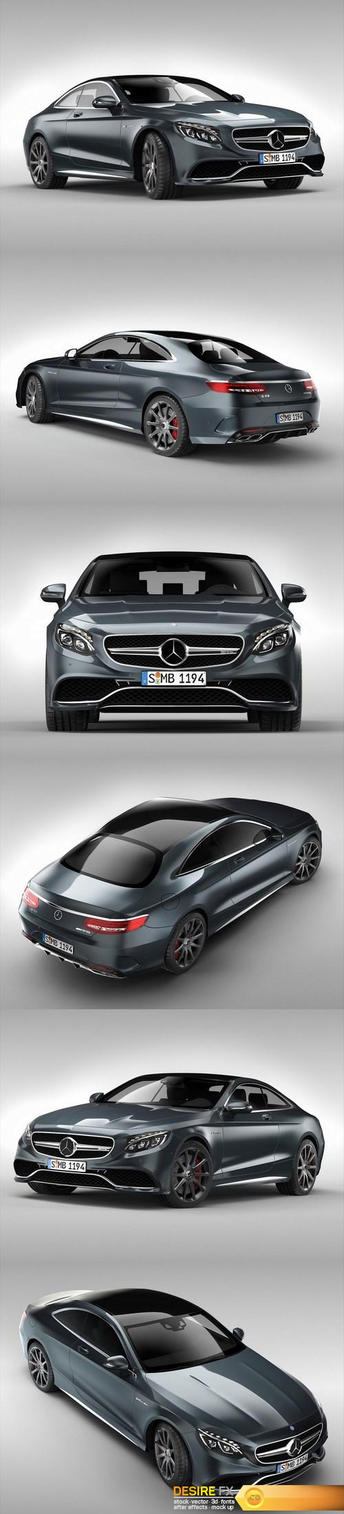 Mercedes Benz S63 AMG Coupe 2015 3D Model (2)