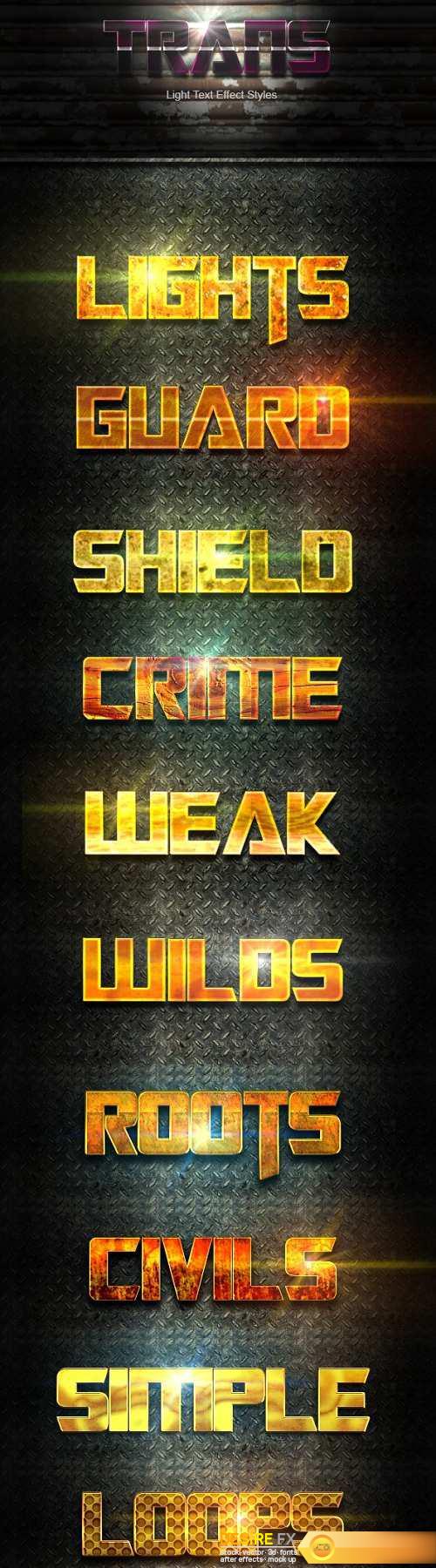 10 Photoshop GOLD Text Effect Styles Vol 32 20200746
