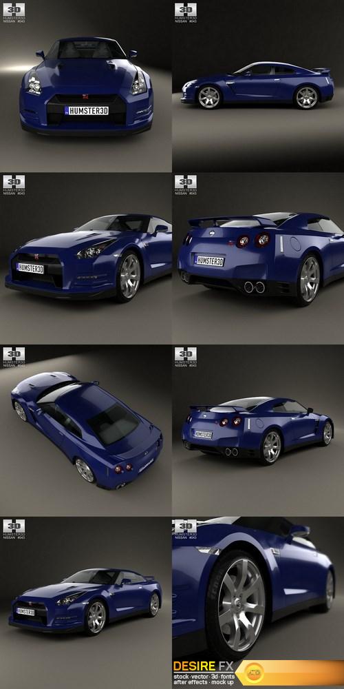 Nissan GT-R (R35) 2013 3D Model (1)