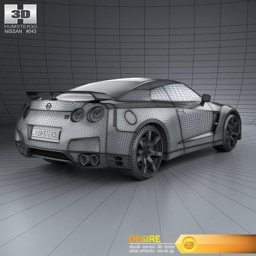 Nissan GT-R (R35) 2013 3D Model (13)