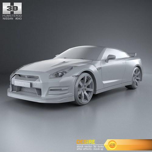 Nissan GT-R (R35) 2013 3D Model (5)